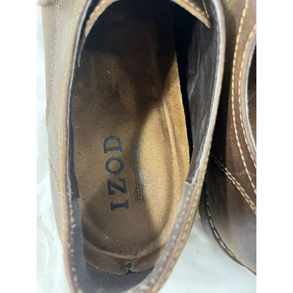Izod Connor Brown Dress Shoes Size 12 D leather